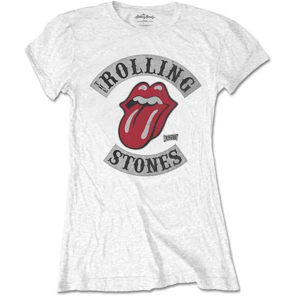 T-shirt The Rolling Stones Tour 1978 White XL Feminino T-shirt