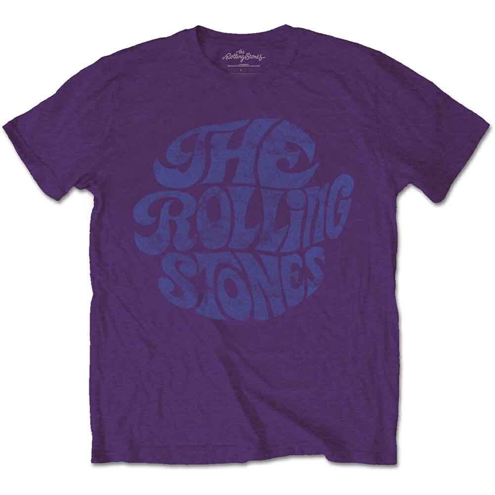T-shirt The Rolling Stones Vintage 70s Logo Purple 2XL T-shirt