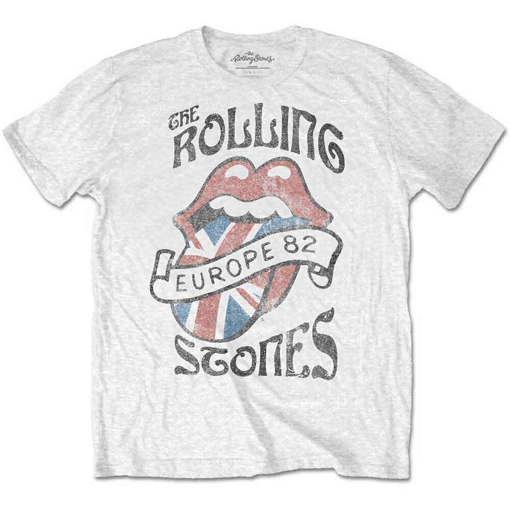 T-Shirt The Rolling Stones Europe 82 White L T-Shirt