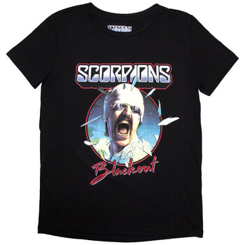 T-shirt Scorpions Blackout Tour '82 (Back Print) Black XL Feminino T-shirt - 1