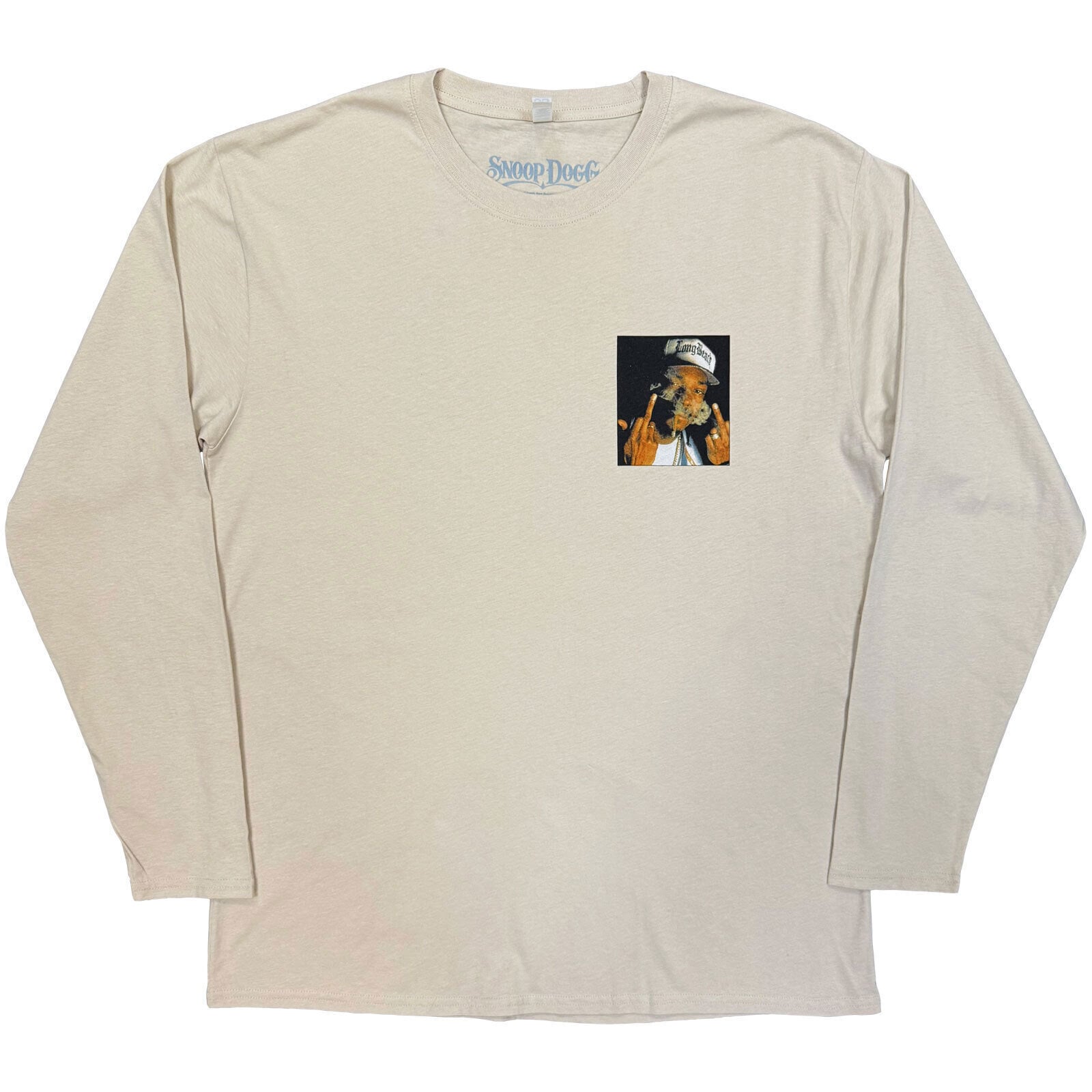 Tricou Snoop Dogg Middle Finger (Back Print) Sand S Tricou