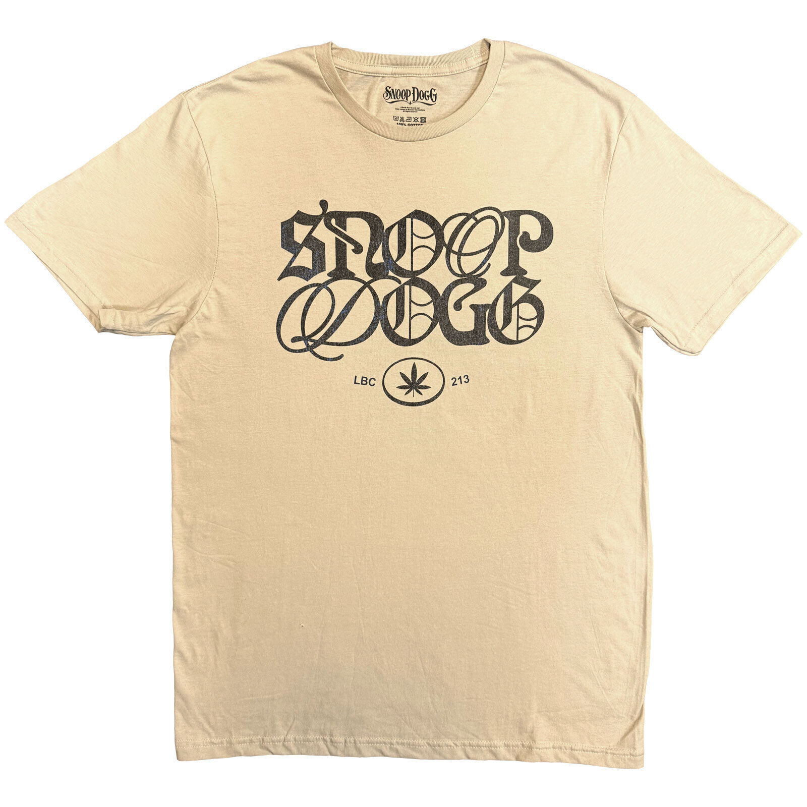 T-särk Snoop Dogg Lettering Mash Up Sand 2XL T-särk