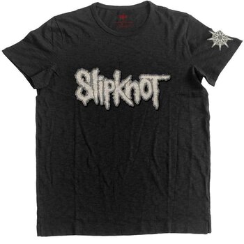Skjorte Slipknot Logo & Star (Applique) Black L Skjorte - 1