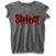 T-Shirt Slipknot Logo (Burnout) Charcoal Grey 2XL Ladies T-Shirt