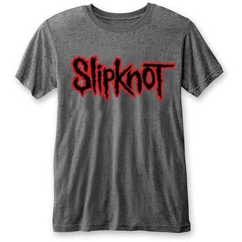 T-shirt Slipknot Logo (Burnout) Charcoal Grey 2XL T-shirt - 1