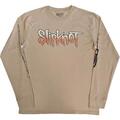 Slipknot The End, So Far Logo Barcode (Back & Sleeve Print) Sand XL T-Shirt