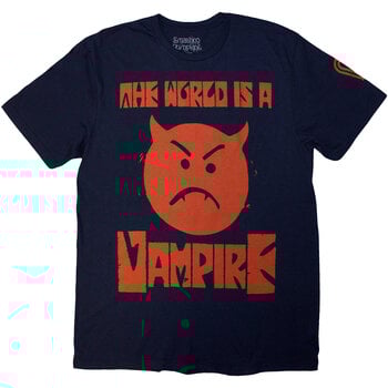 T-shirt The Smashing Pumpkins World Is A Vampire (Back Print) Navy Blue M T-shirt - 1