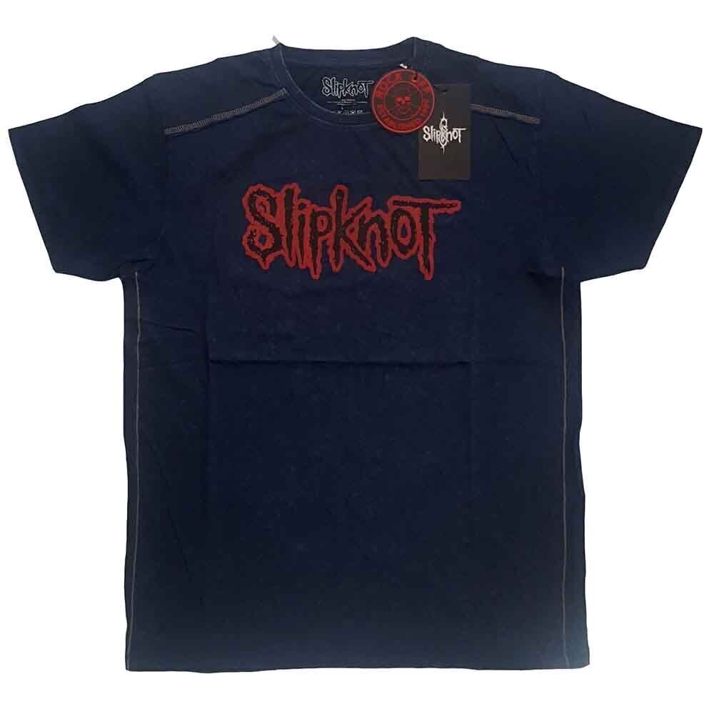 T-shirt Slipknot Logo (Wash Collection) Navy Blue XL T-shirt