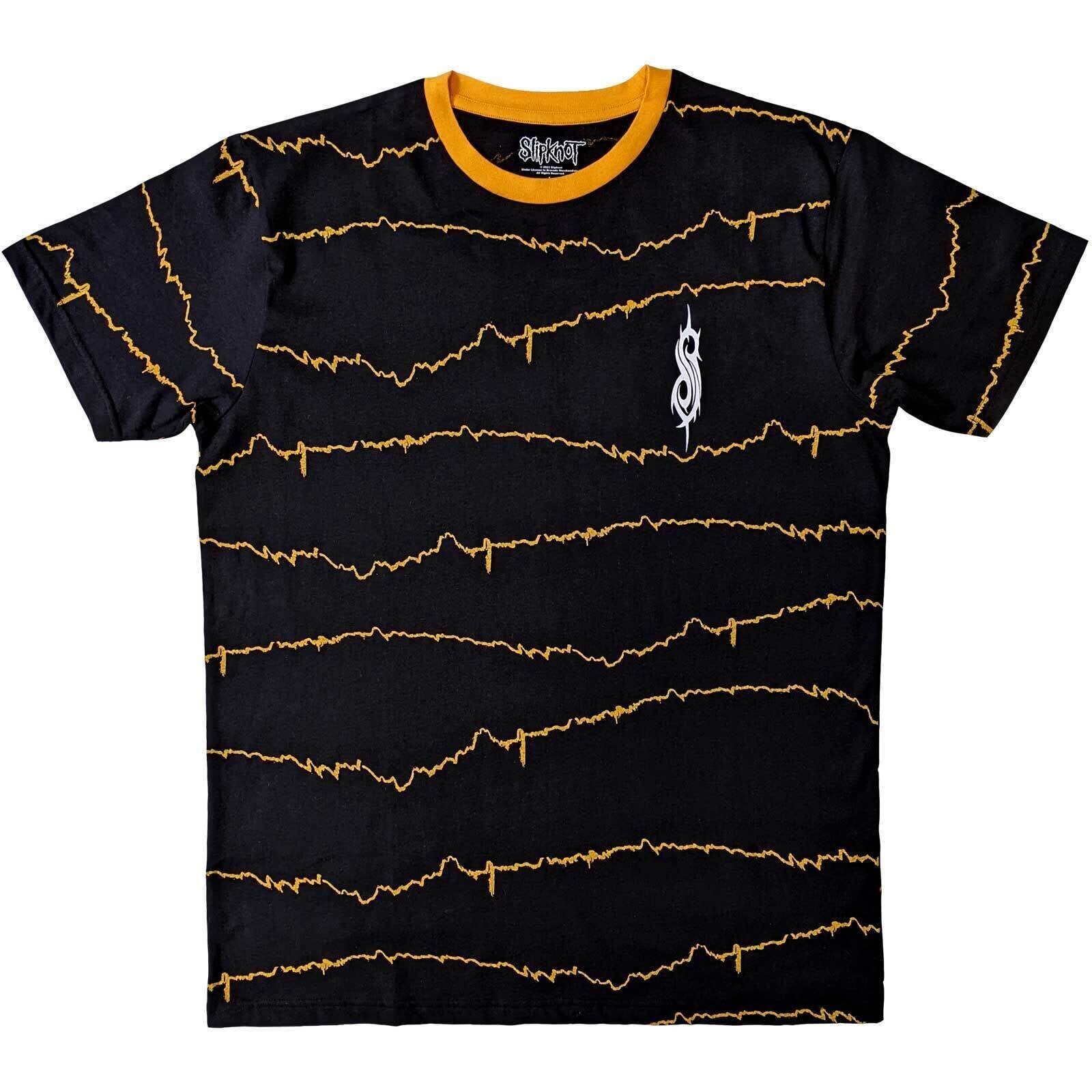 T-särk Slipknot The End, So Far Tribal-S & Barcode (Back Print Ringer) Black L T-särk