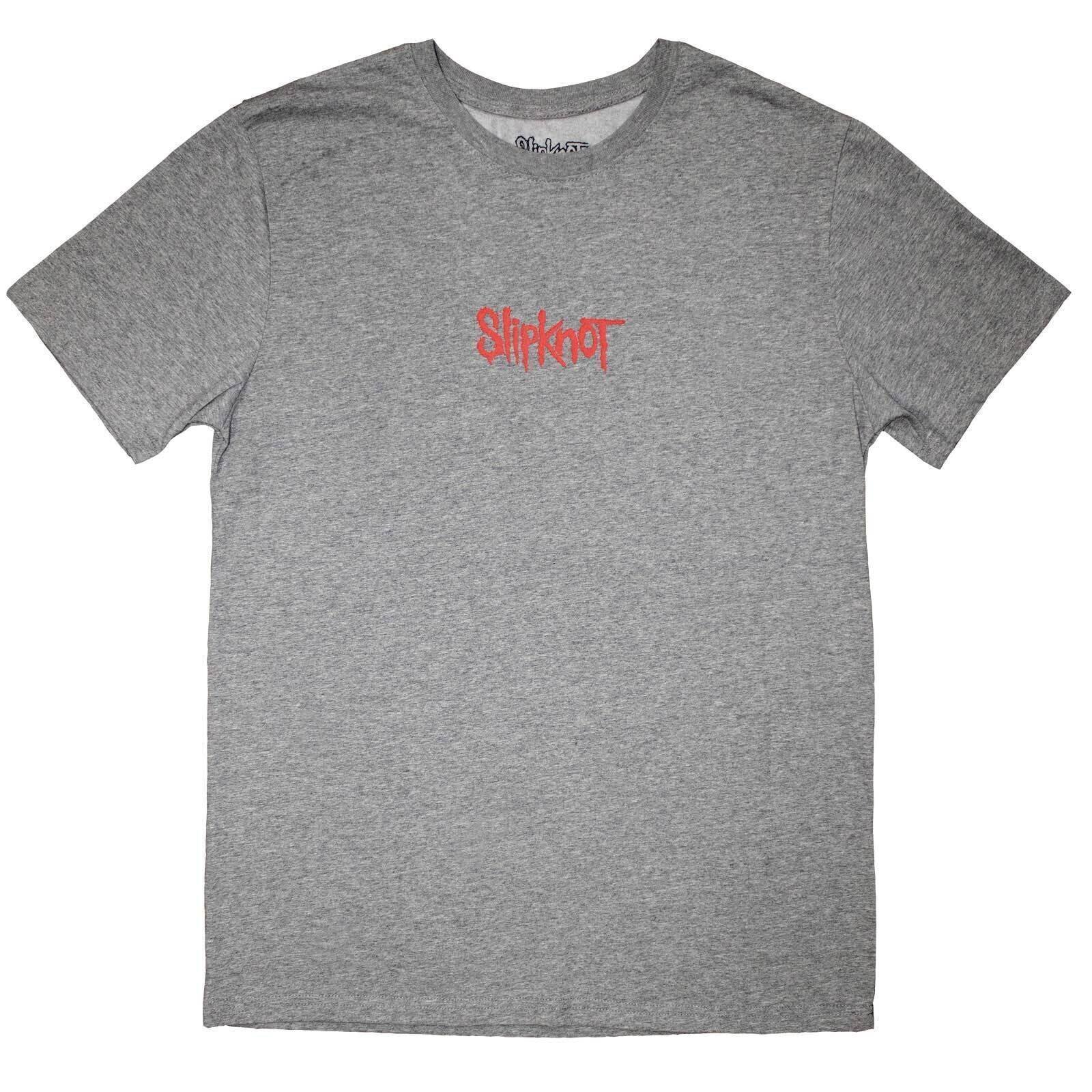 T-Shirt Slipknot Mini Logo (Back Print) Grey L T-Shirt