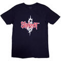 Slipknot Barcode (Back Print) Navy Blue L Camiseta de manga corta