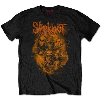 Tricou Slipknot WANYK Orange (Back Print) Black S Tricou - 1