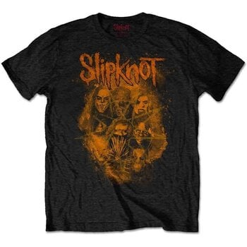 T-Shirt Slipknot WANYK Orange (Back Print) Black 2XL T-Shirt - 1