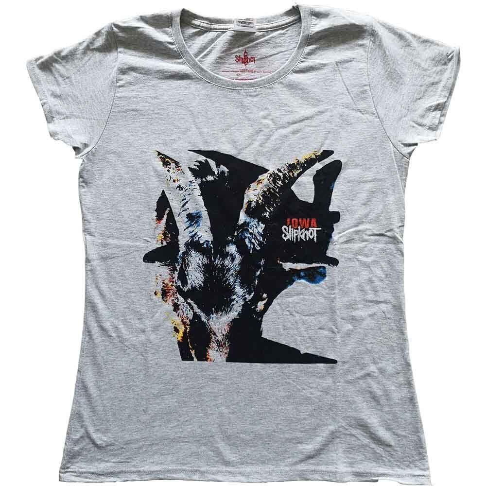 T-Shirt Slipknot Iowa Goat Shadow (Back Print) Heather Grey XL Ladies T-Shirt