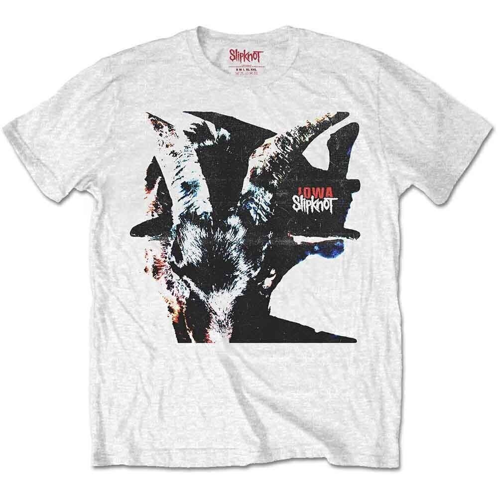 Tricou Slipknot Iowa Goat Shadow (Back Print) White XL Tricou