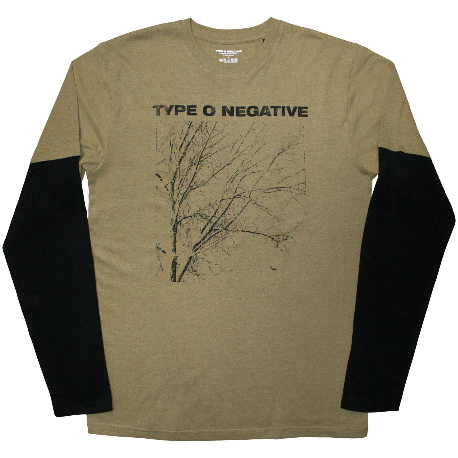 T-särk Type O Negative Tree (Back Print Layered) Black & Green M T-särk