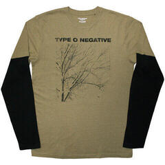 T-Shirt Type O Negative Tree (Back Print Layered) Black & Green 2XL T-Shirt