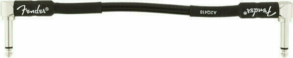 Povezovalni kabel, patch kabel Fender Professional Series A/A Črna 15 cm Kotni - Kotni - 1