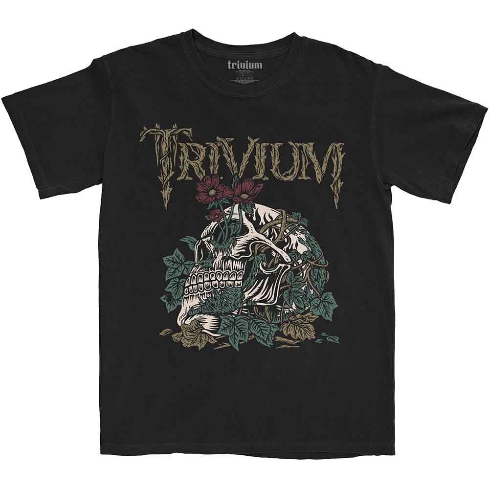 T-Shirt Trivium Skelly Flower Black XL T-Shirt