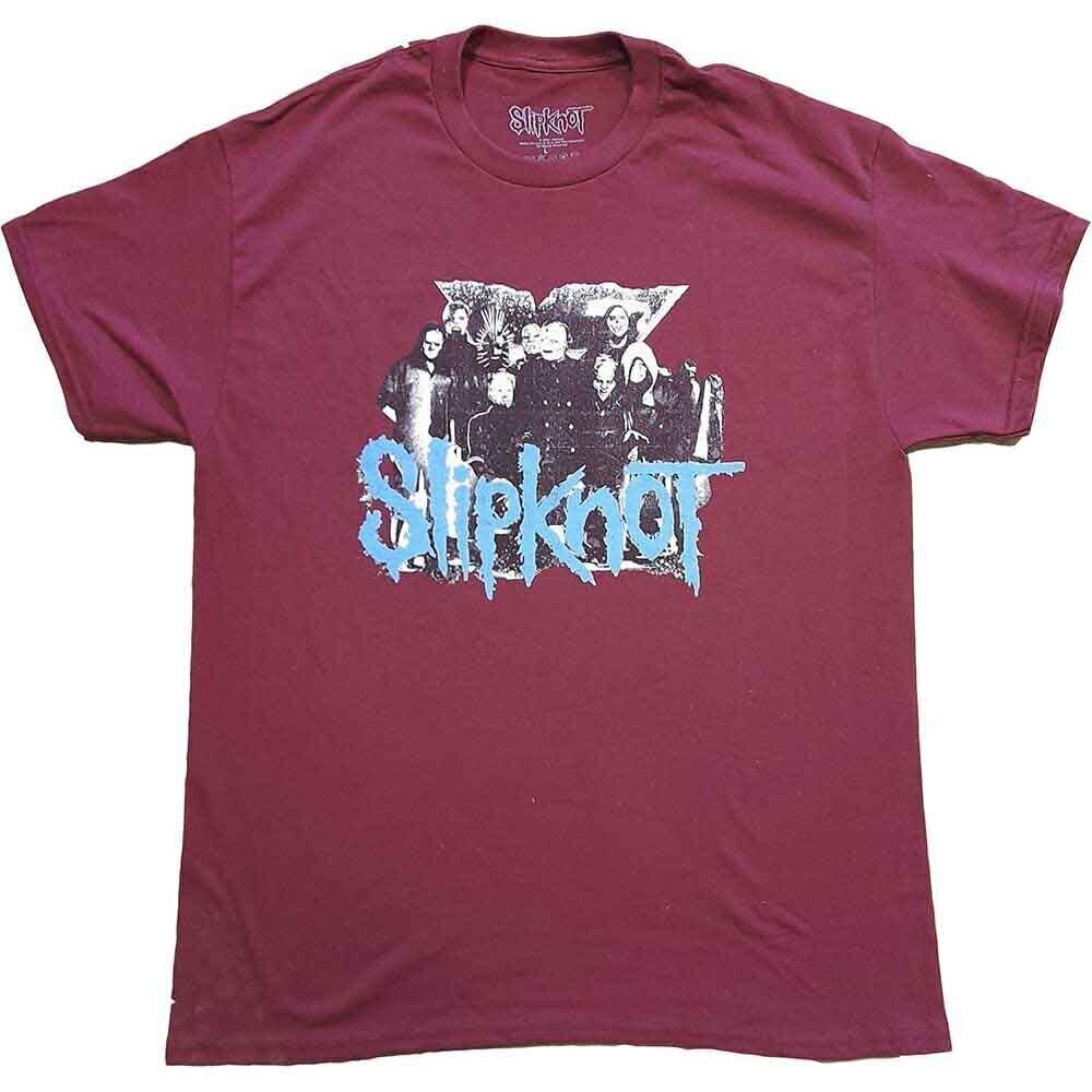 Majica Slipknot Goat Logo Demon (Back Print) Maroon Red XL Majica