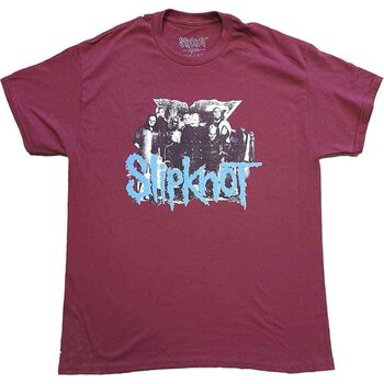 Majica Slipknot Goat Logo Demon (Back Print) Maroon Red XL Majica - 1