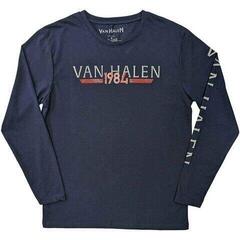 T-Shirt Van Halen 84 Tour (Back & Sleeve Print) Navy Blue L T-Shirt