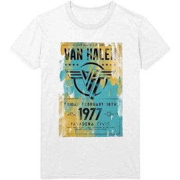 T-Shirt Van Halen Pasadena '77 White L T-Shirt - 1