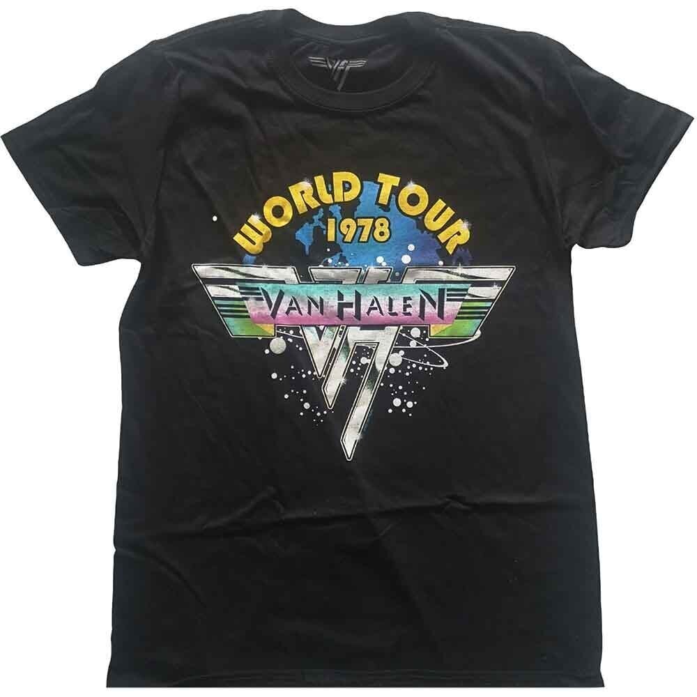 Tricou Van Halen World Tour '78 Full Colour Black M Tricou