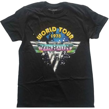 Skjorte Van Halen World Tour '78 Full Colour Black XL Skjorte - 1