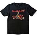 Van Halen Pin-up Motorcycle Black XL Camiseta de manga corta