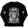 Slayer White Skulls (Sleeve Print) Black L T-Shirt