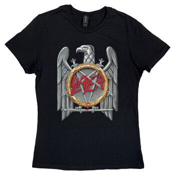 T-shirt Slayer Silver Eagle Black 2XL Feminino T-shirt - 1