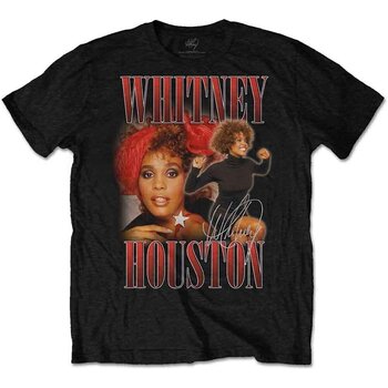 T-Shirt Whitney Houston 90s Homage Black L T-Shirt - 1