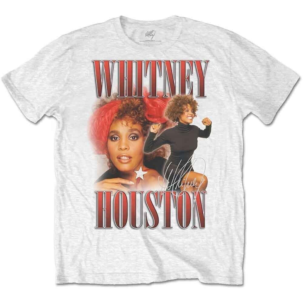 T-shirt Whitney Houston 90s Homage White M T-shirt