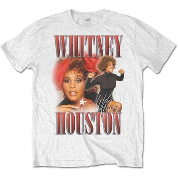 T-shirt Whitney Houston 90s Homage White M T-shirt - 1