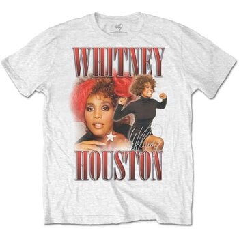 T-Shirt Whitney Houston 90s Homage White L T-Shirt - 1