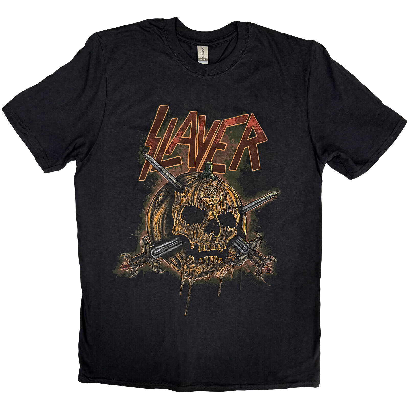 T-särk Slayer Skull Pumpkin Black M T-särk