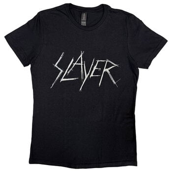 T-shirt Slayer Scratchy Logo Black M Feminino T-shirt - 1