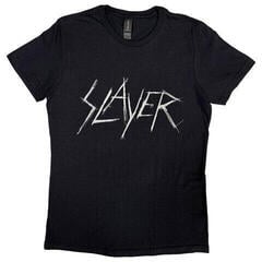 T-Shirt Slayer Scratchy Logo Black L Ladies T-Shirt