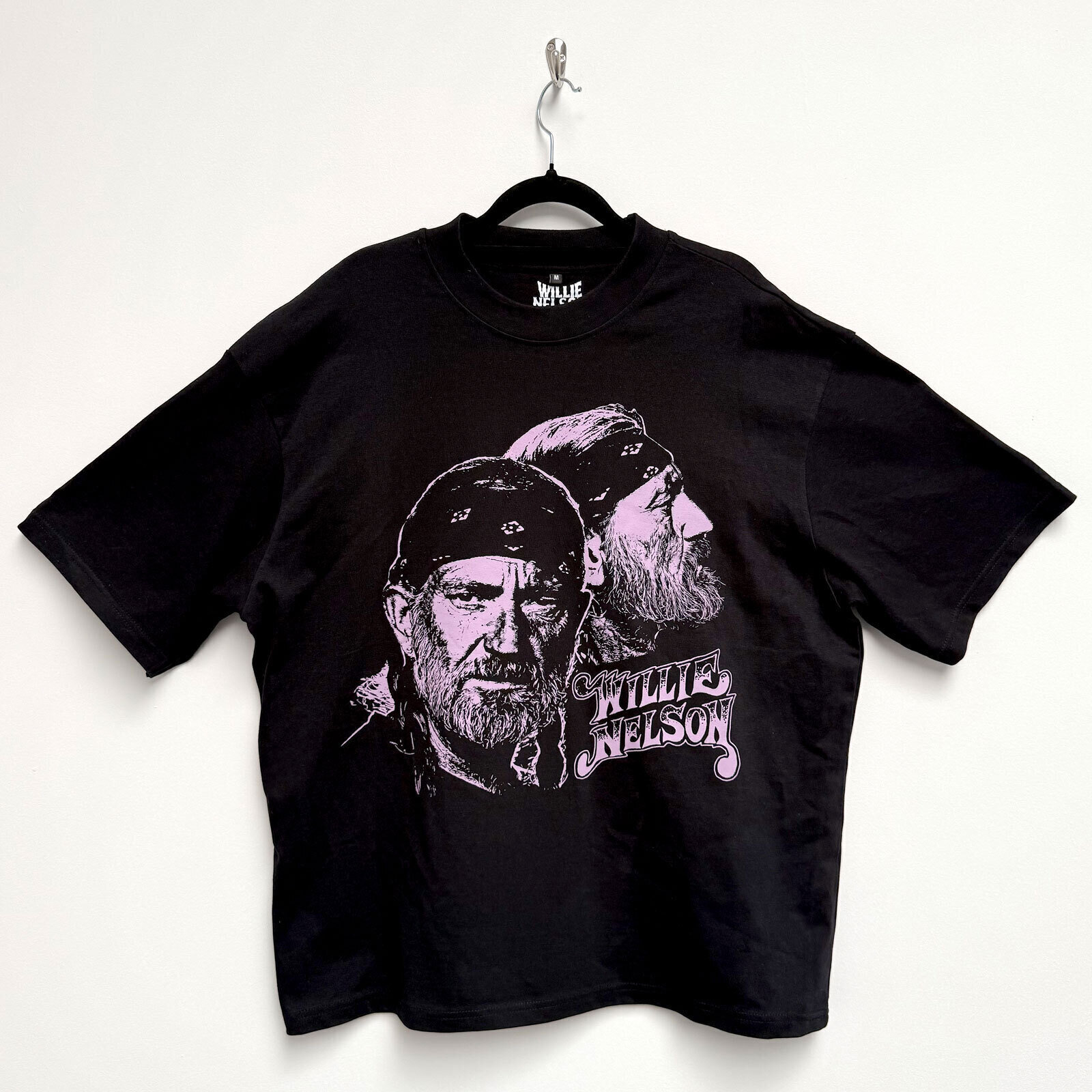 Košulja Willie Nelson Purple Graphic (Oversized) Black M Košulja