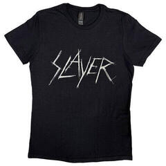 T-särk Slayer Scratchy Logo Black 2XL Naiste T-särk