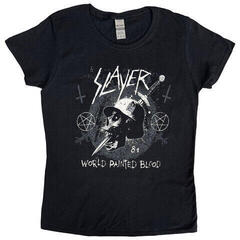 T-Shirt Slayer Dagger Skull Black 2XL Ladies T-Shirt