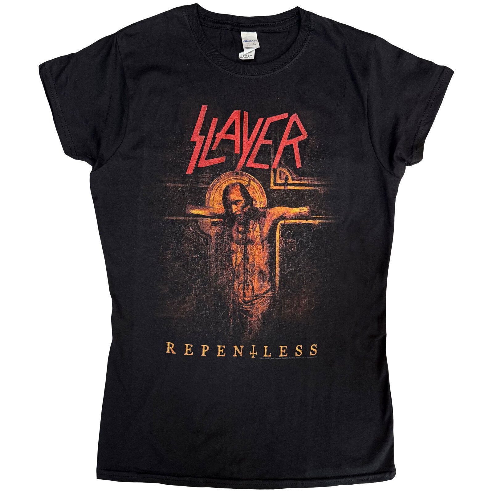 Tričko Slayer Repentless Crucifix Black L Dámské Tričko