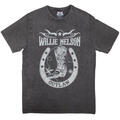 Willie Nelson Outlaw (Stone Wash) Charcoal Grey L T-särk