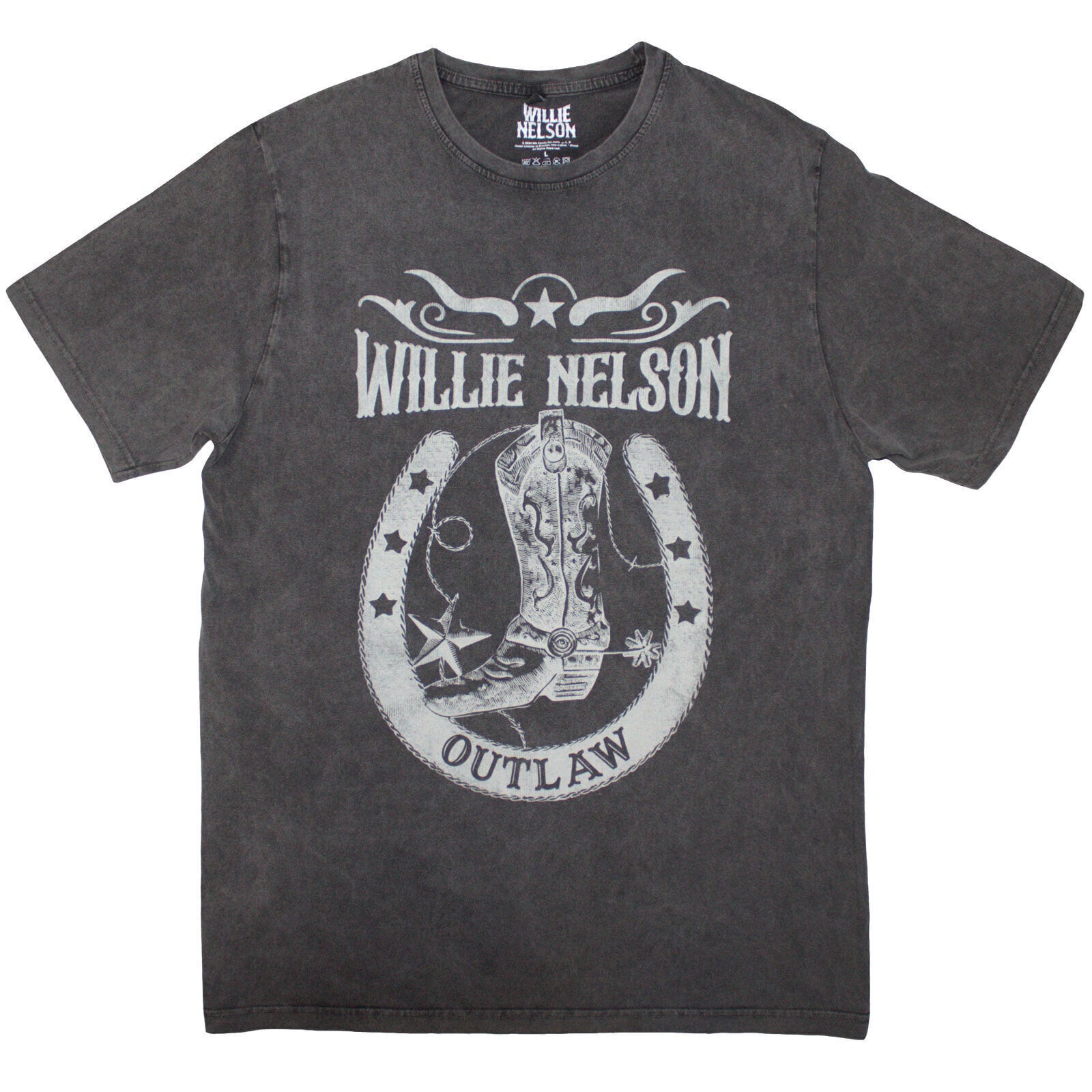 Риза Willie Nelson Outlaw (Stone Wash) Charcoal Grey 2XL Риза
