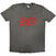 T-shirt Slayer Distressed Logo Charcoal Grey 2XL T-shirt