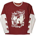 Wu-Tang Clan Graffiti (Sleeve Print Layered) Red & White XL T-Shirt