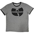 Wu-Tang Clan Logo (Ringer) Grey L T-Shirt