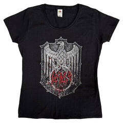 T-shirt Slayer Bloody Shield Black XL Feminino T-shirt