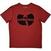 Camiseta de manga corta Wu-Tang Clan Logo Rojo M Camiseta de manga corta